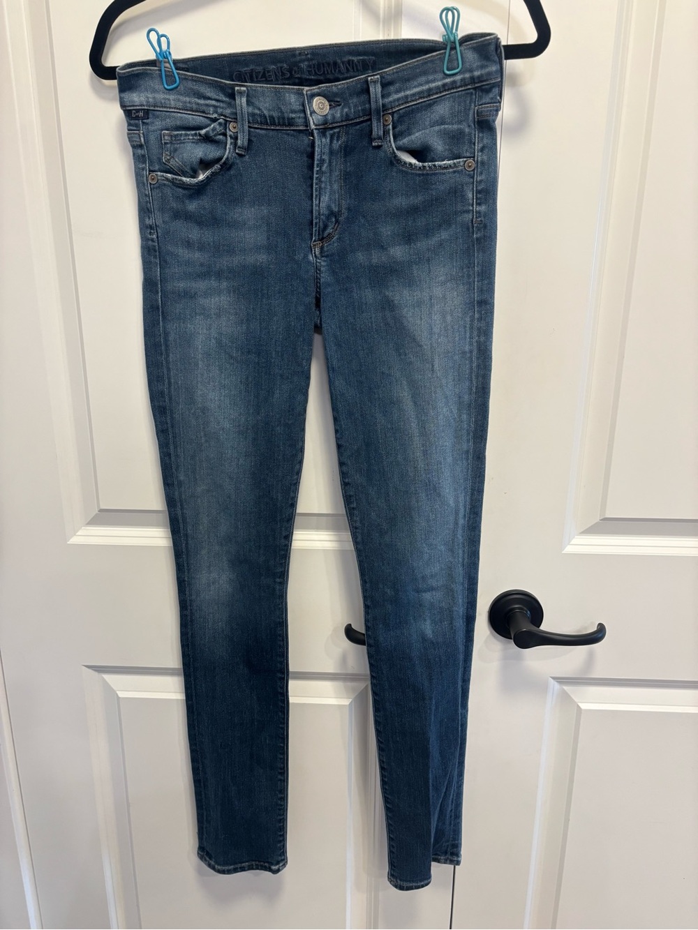 Citizens Of Humanity Skinny Jeans in Dark Wash Blue